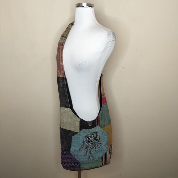 Kathmanu Imports Handbags - Kathmandu Imports Cotton Boho Crossbody Bag Hippie Dreamcatc.her